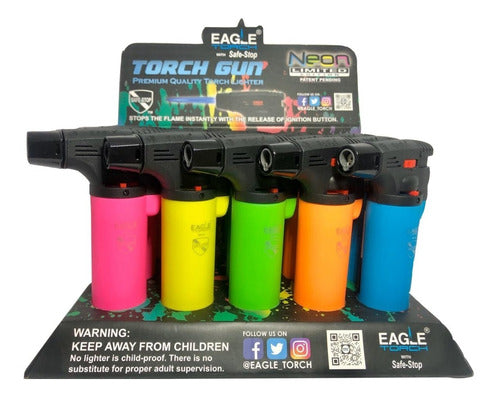 Eagle Neon Butane Torch Gun - Price per 1 unit – Fatty Fog Vape bar