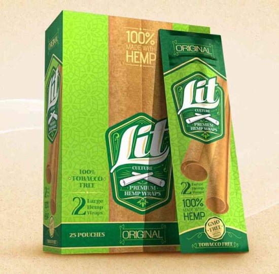 Lit Premium Hemp Wraps (2 Lit Wraps)