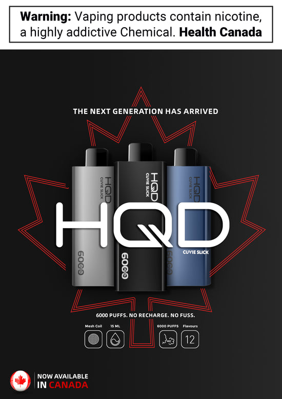 HQD CUVIE SLICK DISPOSABLE VAPE - 6000 PUFFS - 15ML