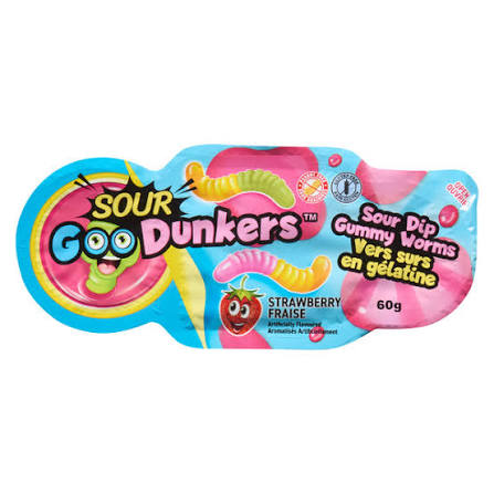 Sour Dunkers Sour Dip Gummy Worms