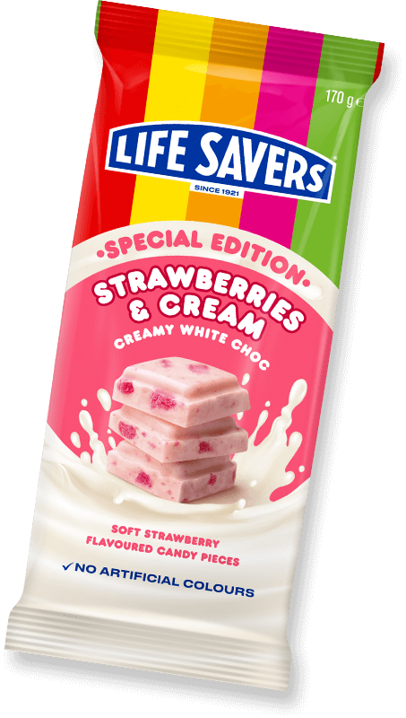 Life Savers - Strawberries & Cream White Chocolate 150g