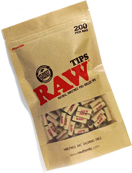 Raw Natural Unrefined Pre-Rolled Tips (200)