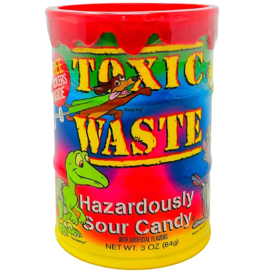 Toxic Waste Tye Dye Bank Sour Candy - 3.42lbs
